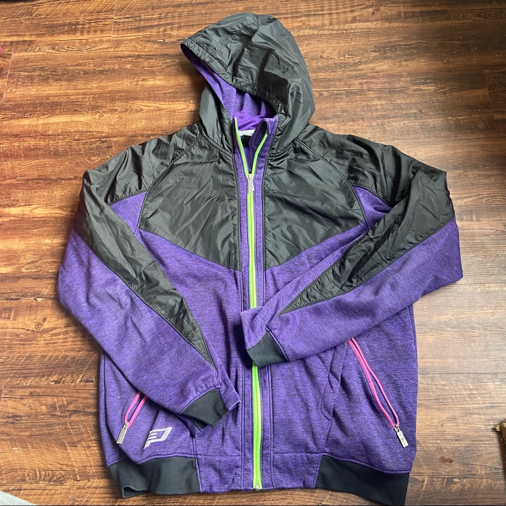COPY - Air Jordan Retro Vintage Style Windbreaker Warmup Zip-up Jacket